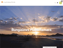 Tablet Screenshot of bungalowsplayafamara.com